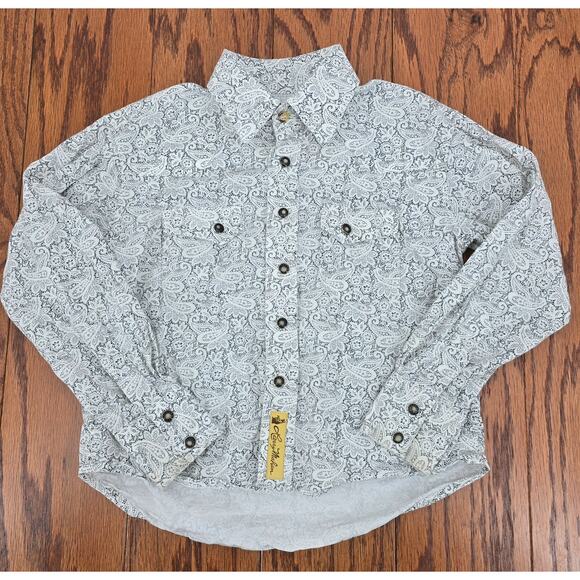 Larry Mahan 
Floral Paisley Pearl Snap Western Shirt - Picture 1 of 3